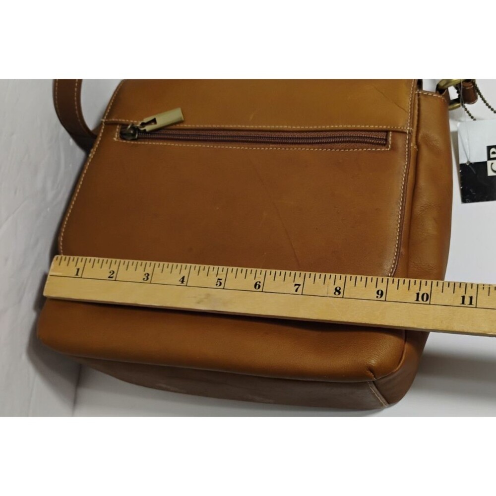 Vintage GIANI BERNINI Brown Leather Crossbody Purse 9x9 NWD - Picture 15 of 16